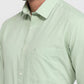 Raymond Men Green Slim Fit Solid Casual Shirt