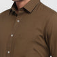 Raymond Men Green Slim Fit Solid Casual Shirt
