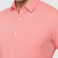 Raymond Men Red Slim Fit Solid Casual Shirt