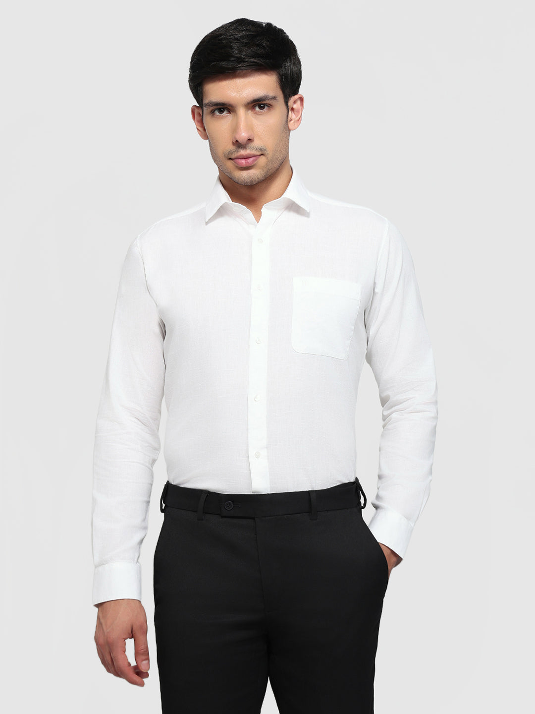 Raymond White Casual Shirt