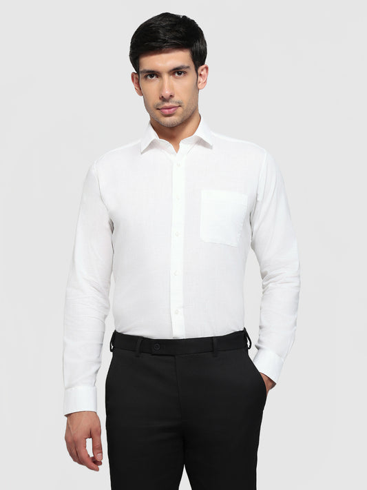 Raymond White Casual Shirt