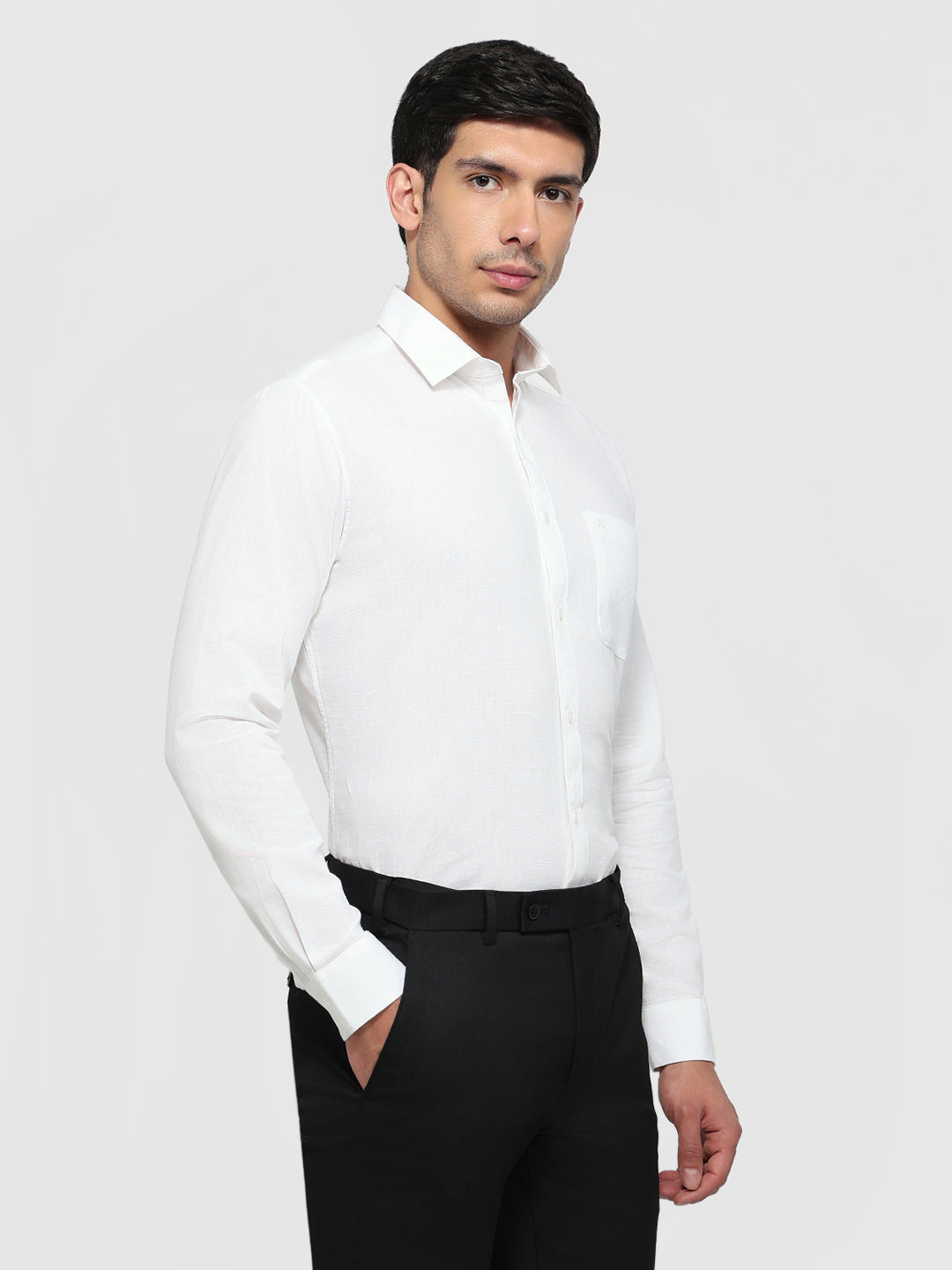 Raymond White Casual Shirt