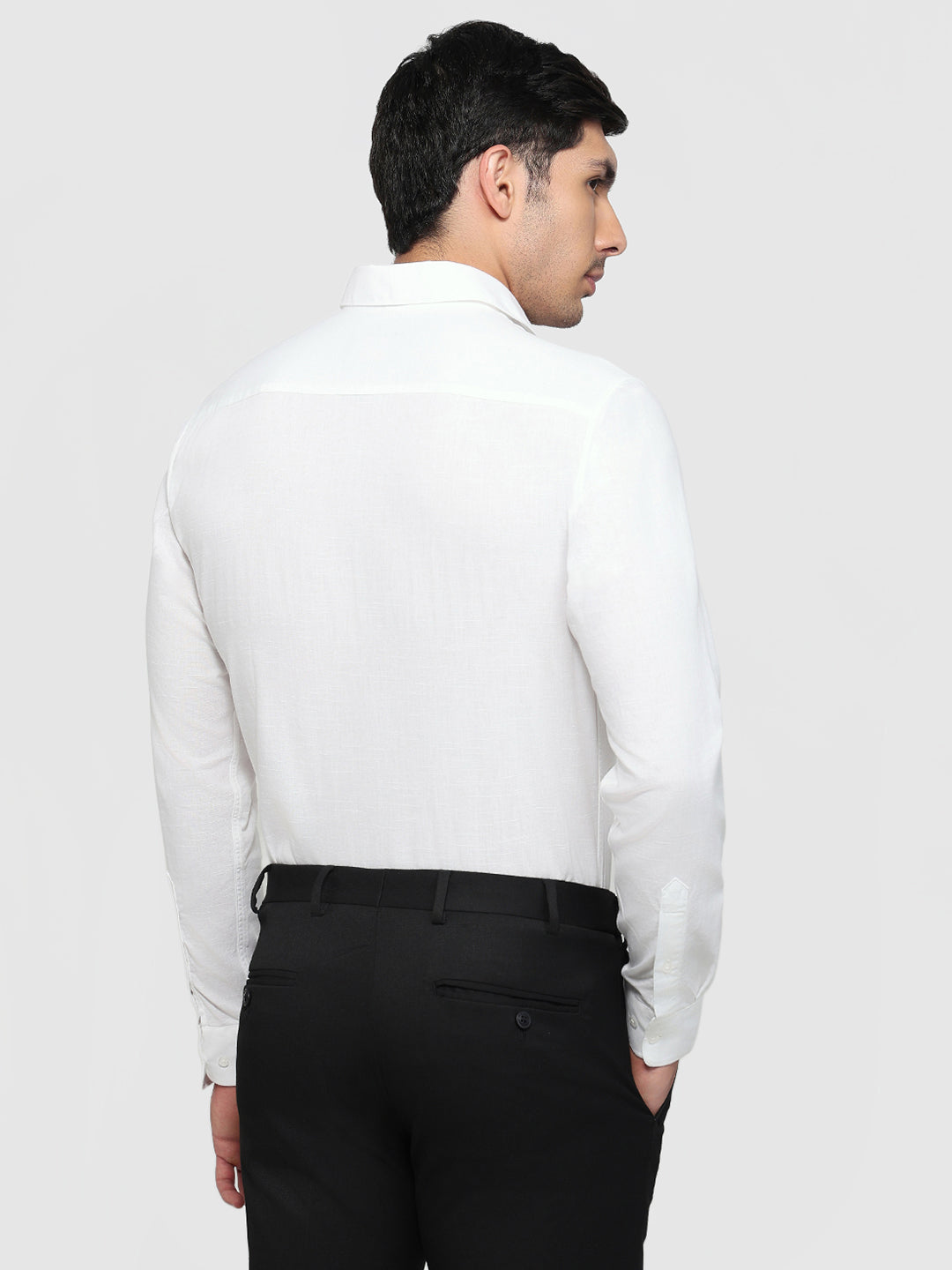 Raymond White Casual Shirt