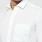 Raymond Men White Slim Fit Solid Casual Shirt