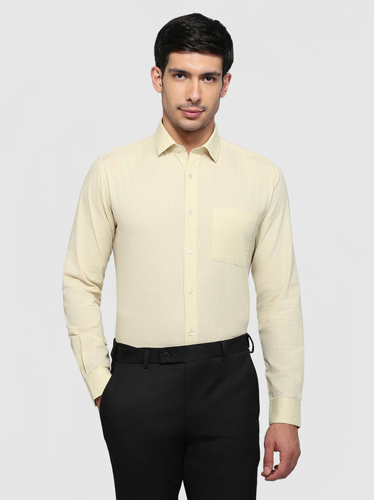 Raymond Yellow Casual Shirt