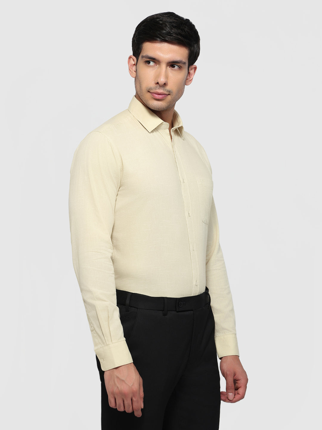 Raymond Yellow Casual Shirt