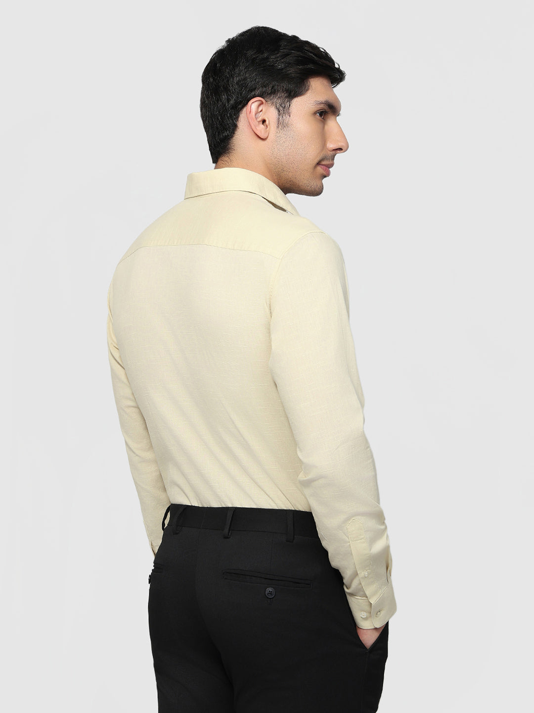 Raymond Yellow Casual Shirt