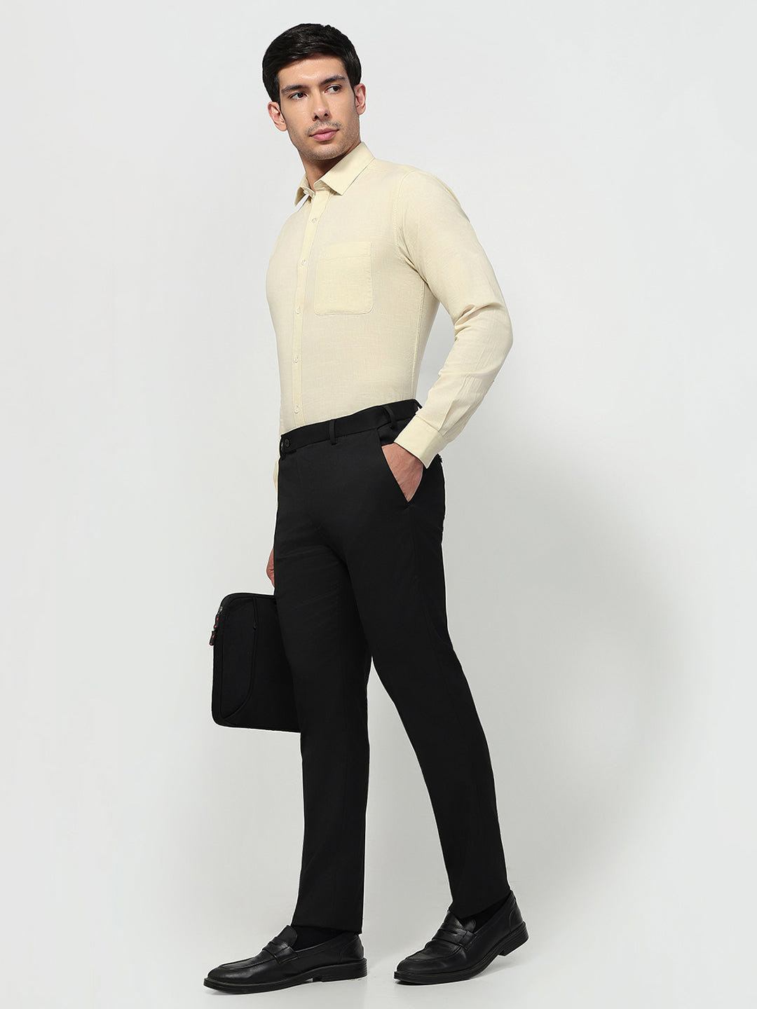 Raymond Yellow Casual Shirt