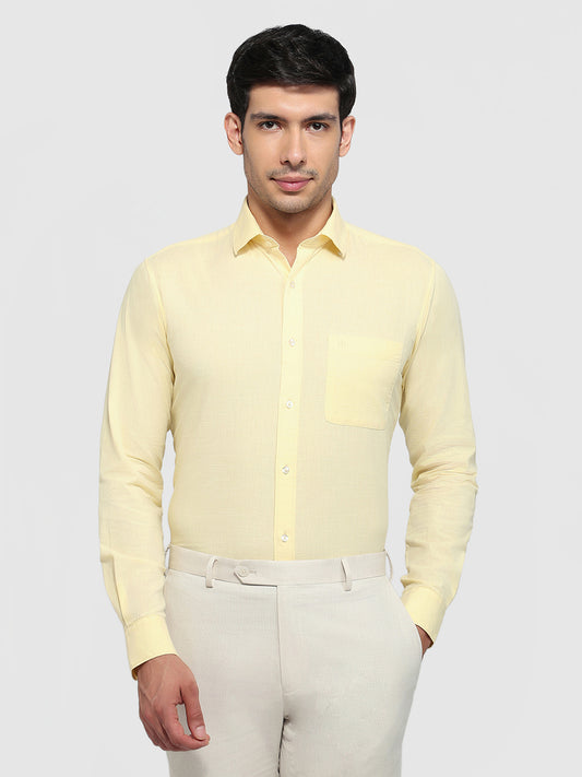 Raymond Yellow Casual Shirt