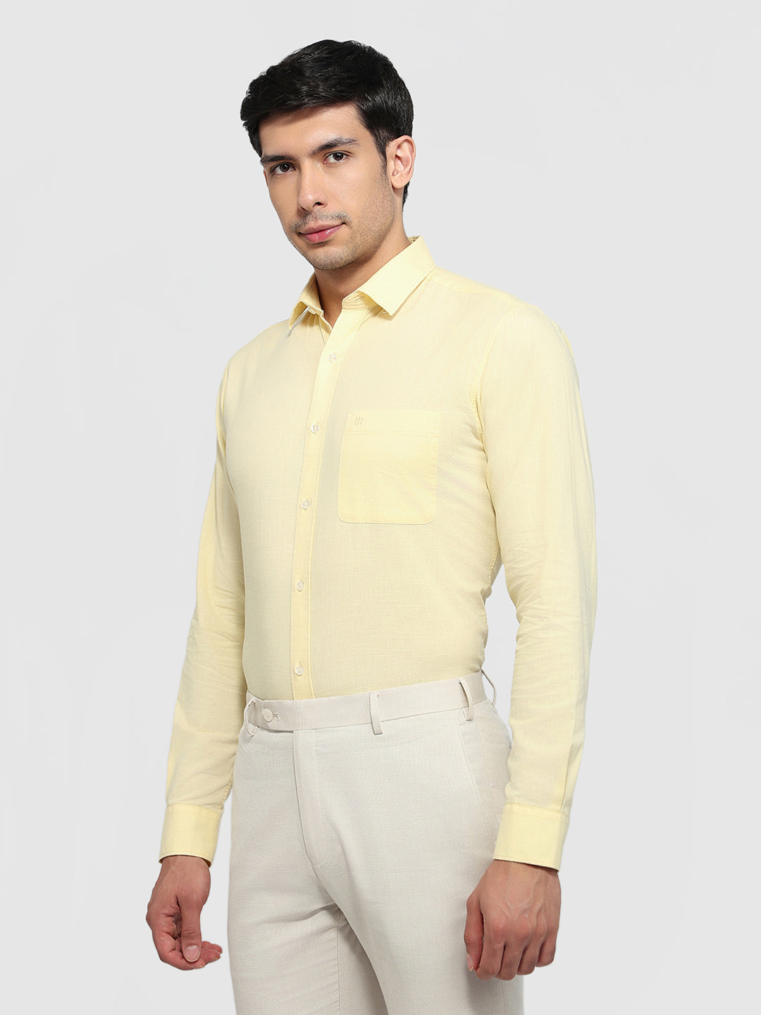 Raymond Yellow Casual Shirt