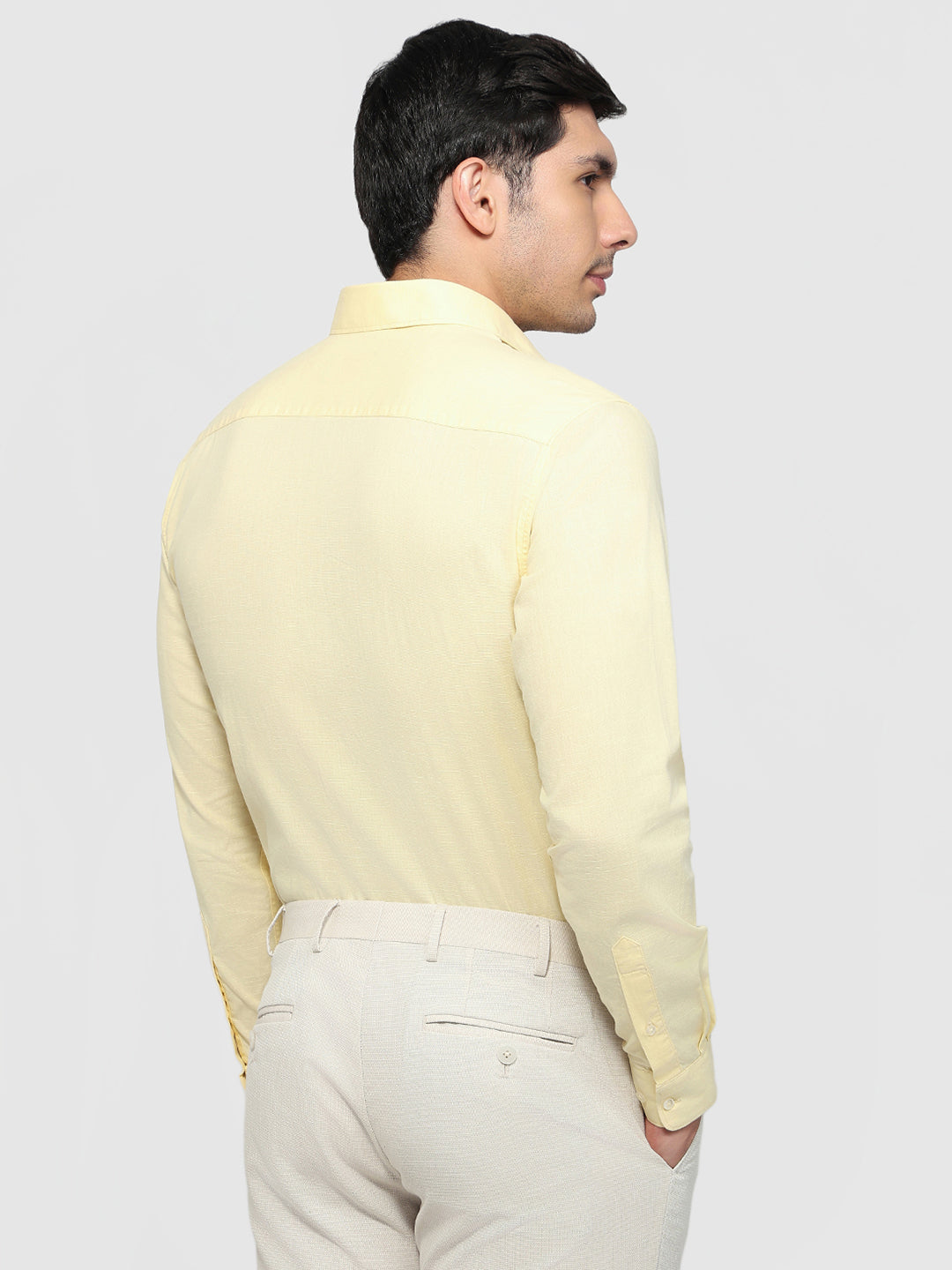 Raymond Yellow Casual Shirt