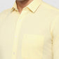 Raymond Men Yellow Slim Fit Solid Casual Shirt