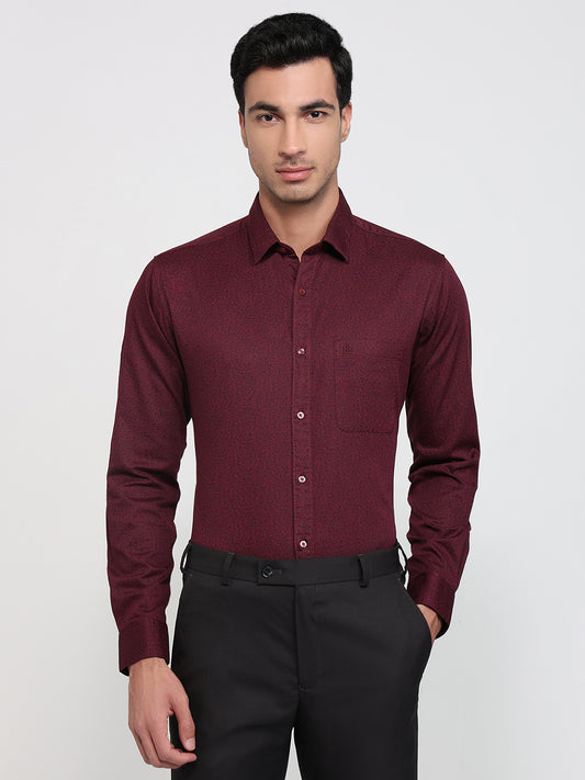 Raymond Maroon Casual Shirt