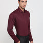 Raymond Maroon Casual Shirt