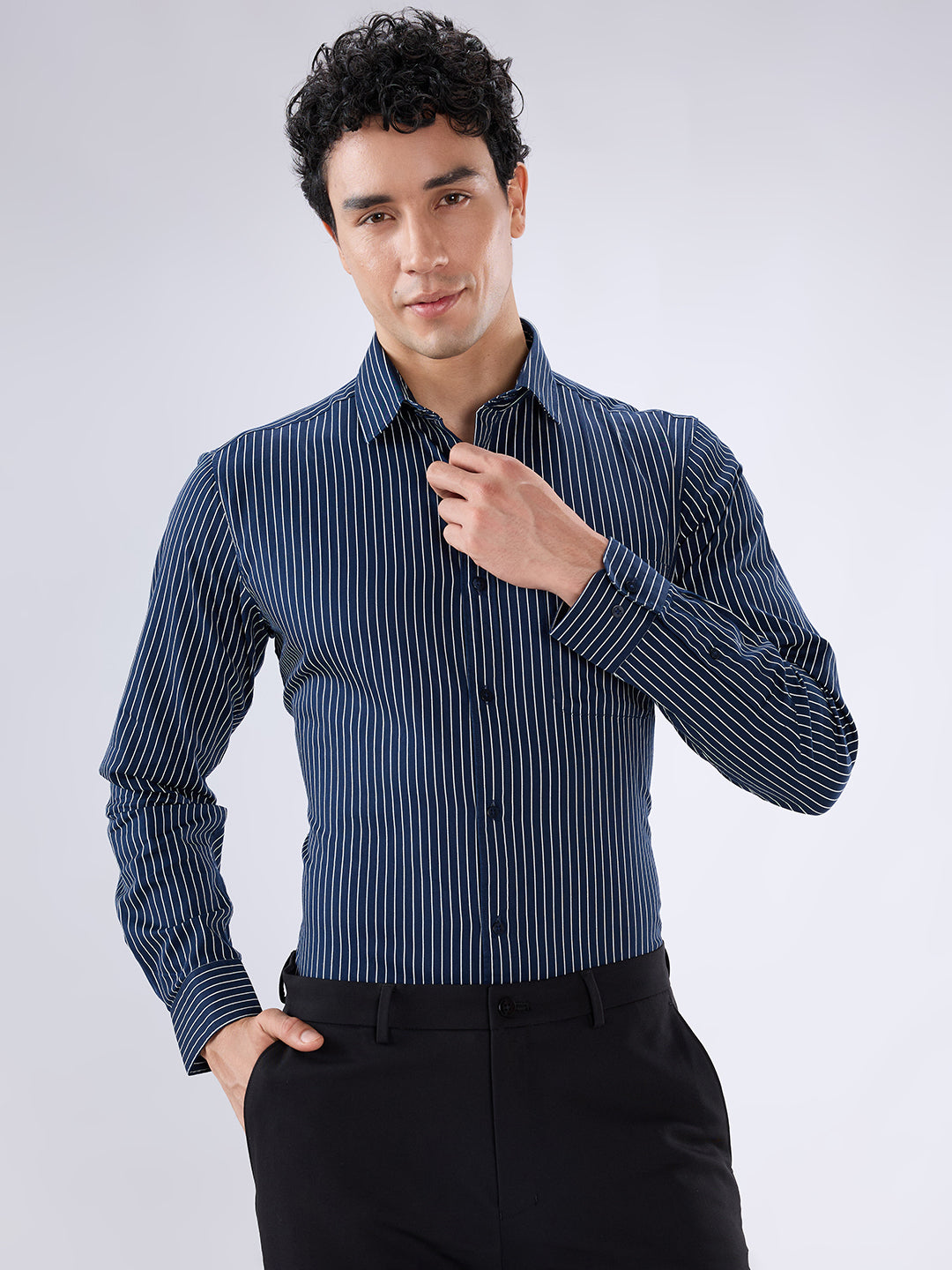 Raymond Blue Casual Shirt