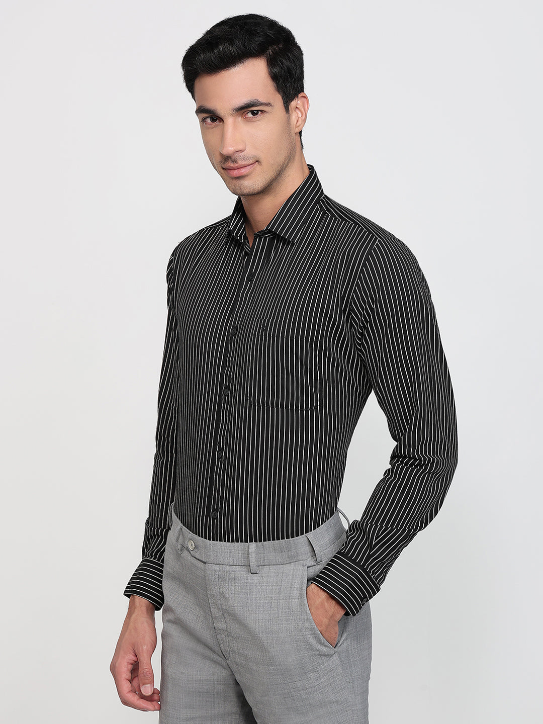 Raymond Black Casual Shirt