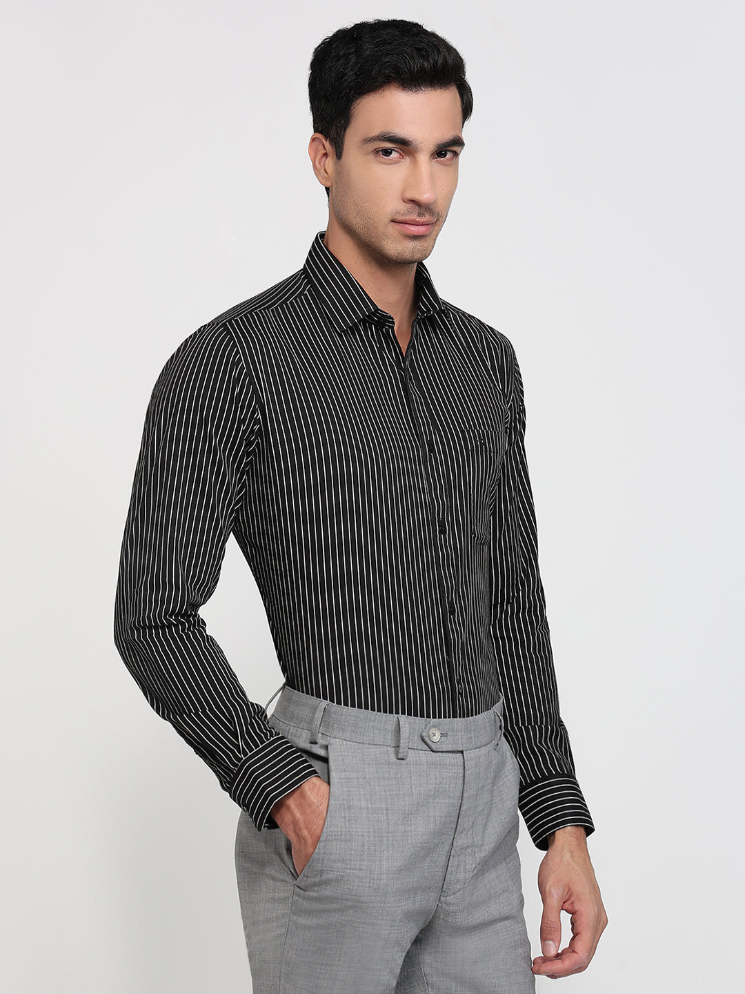 Raymond Black Casual Shirt
