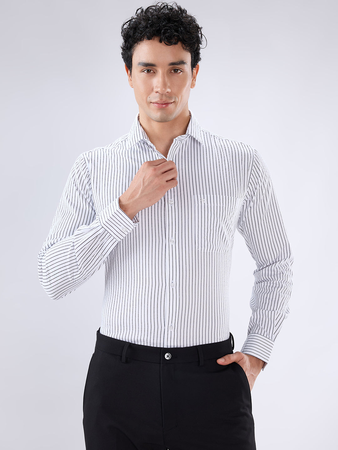 Raymond White Casual Shirt