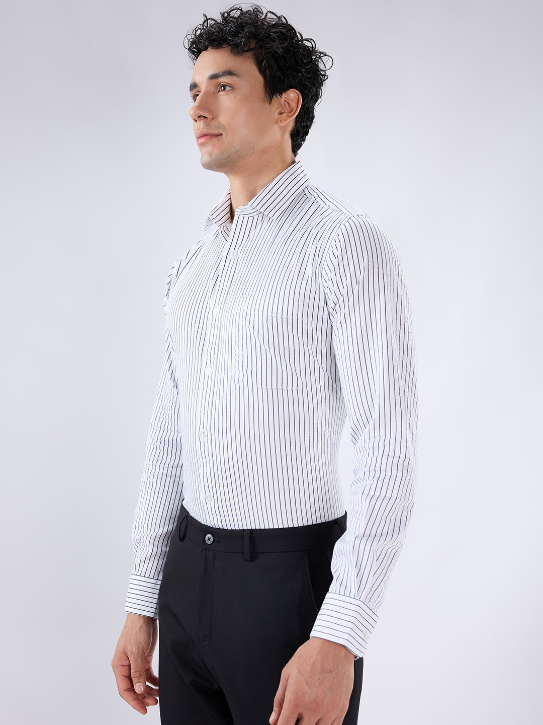 Raymond White Casual Shirt