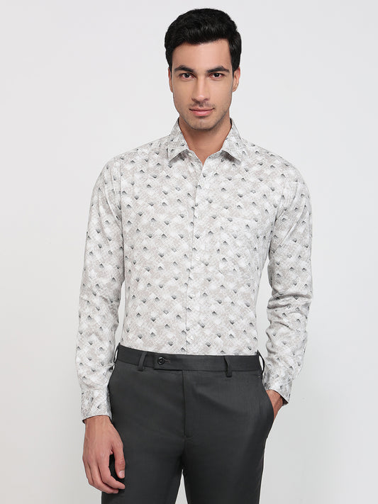 Raymond White Casual Shirt