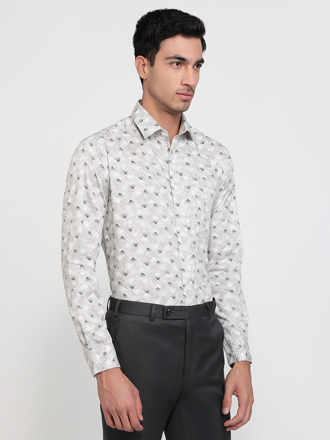 Raymond White Casual Shirt