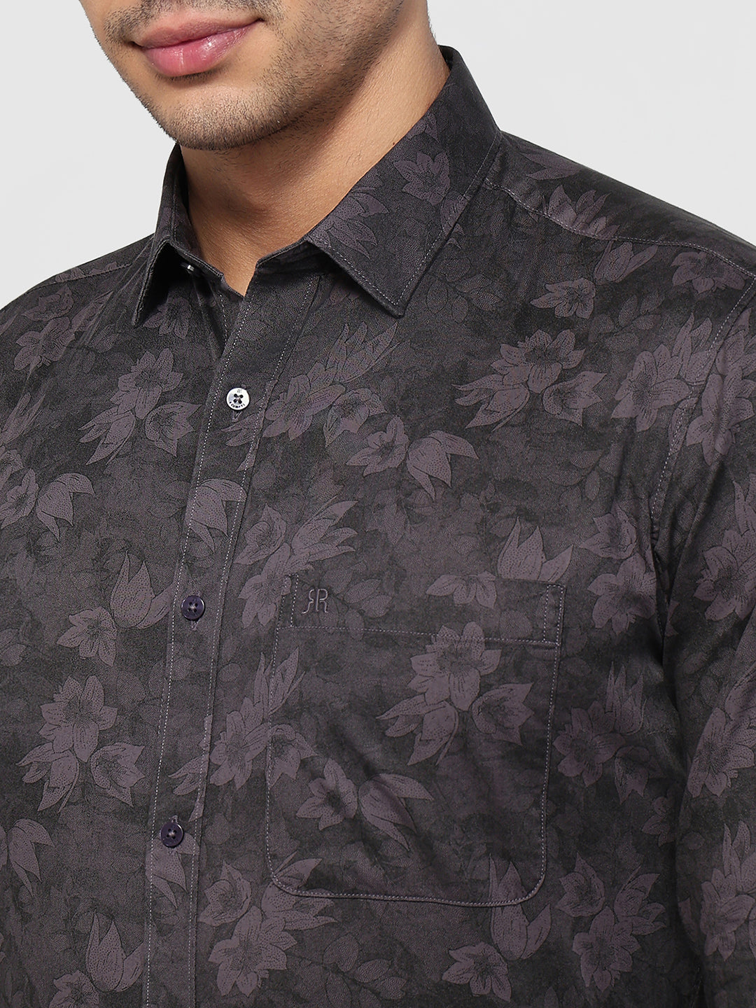 Raymond Violet Casual Shirt