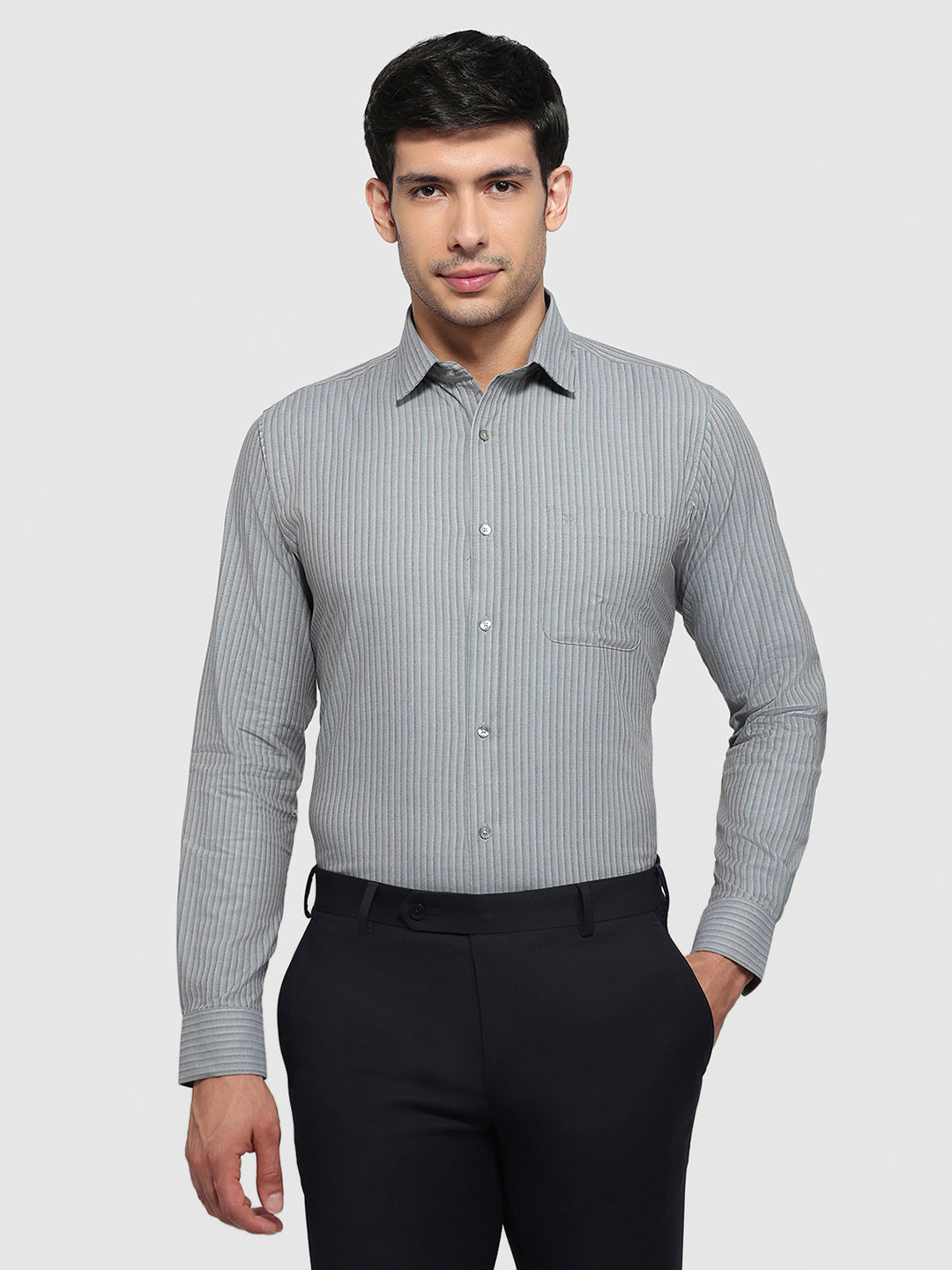 Raymond Grey Casual Shirt
