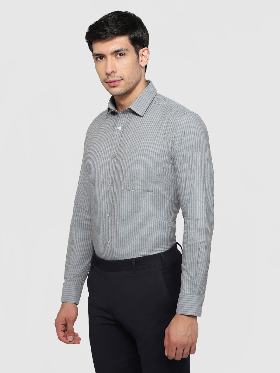 Raymond Grey Casual Shirt