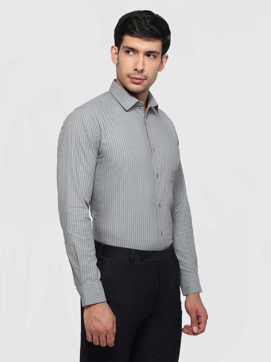 Raymond Grey Casual Shirt
