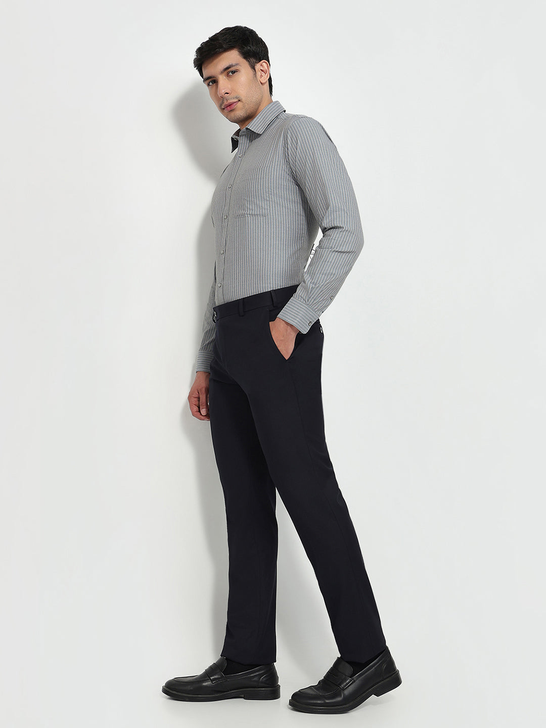 Raymond Grey Casual Shirt