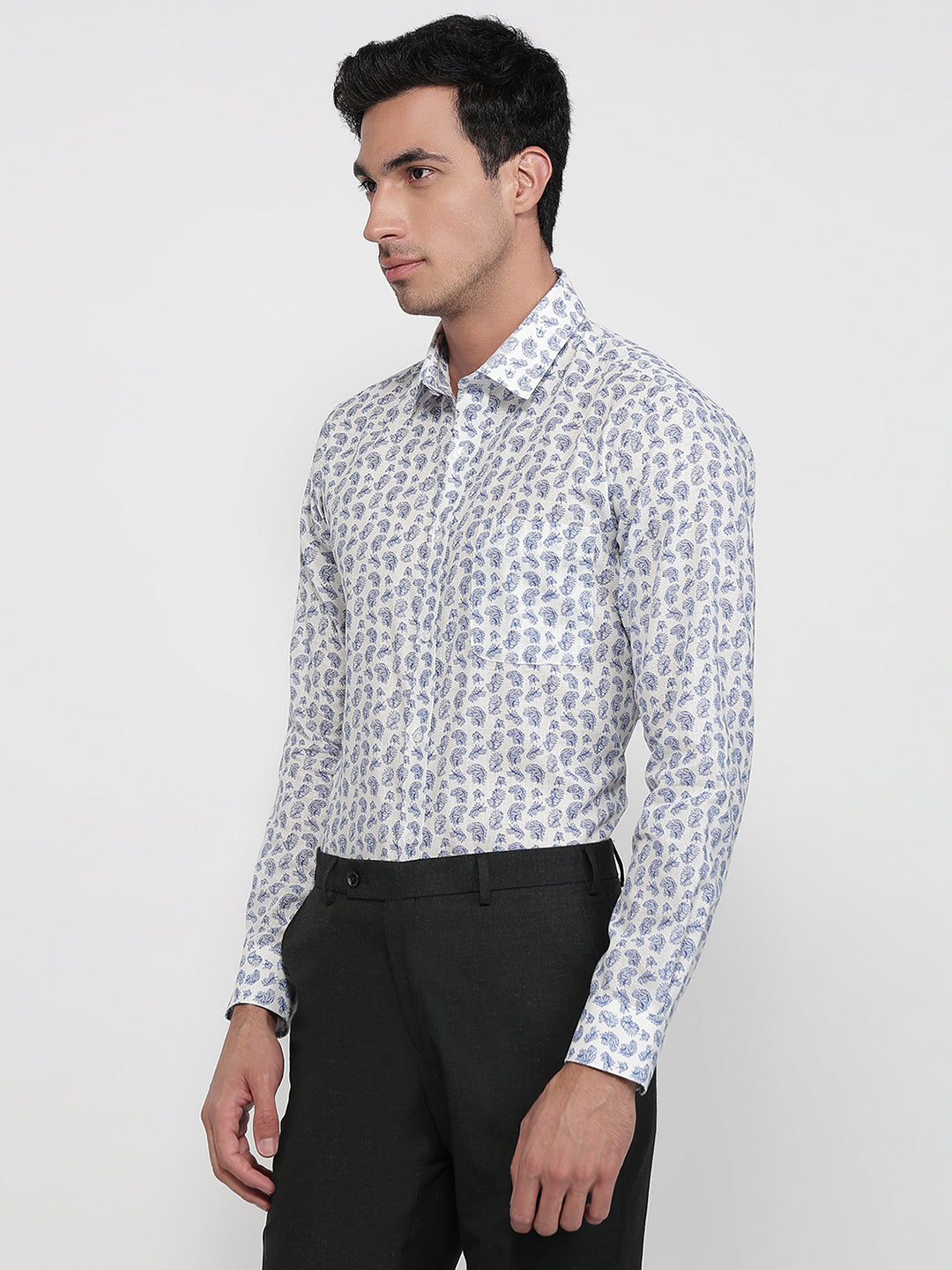 Raymond White Casual Shirt