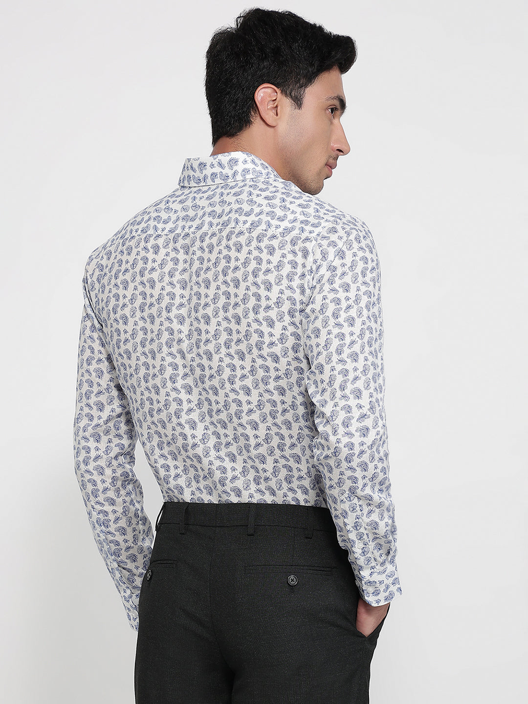 Raymond White Casual Shirt