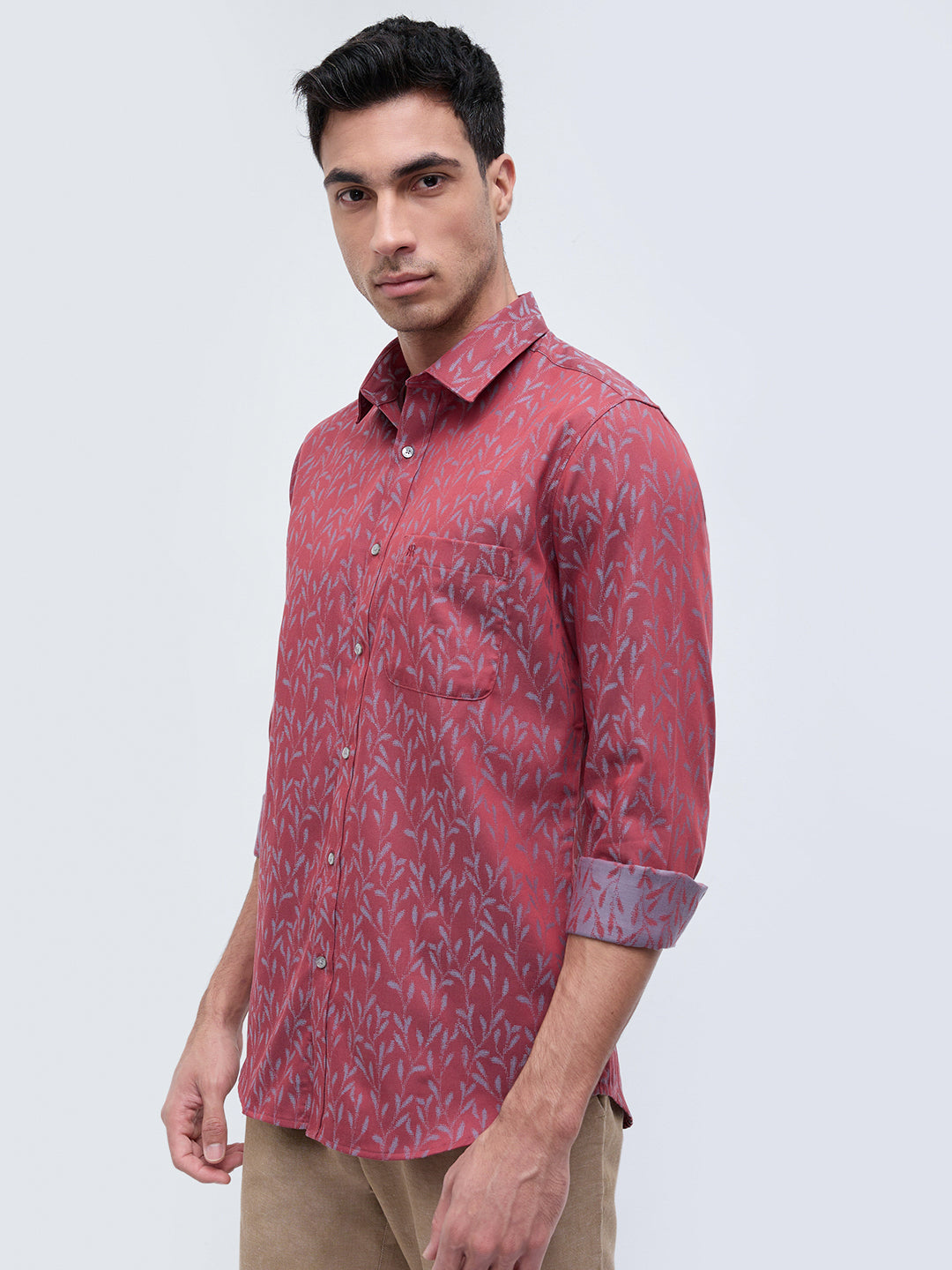 Raymond Red Casual Shirt
