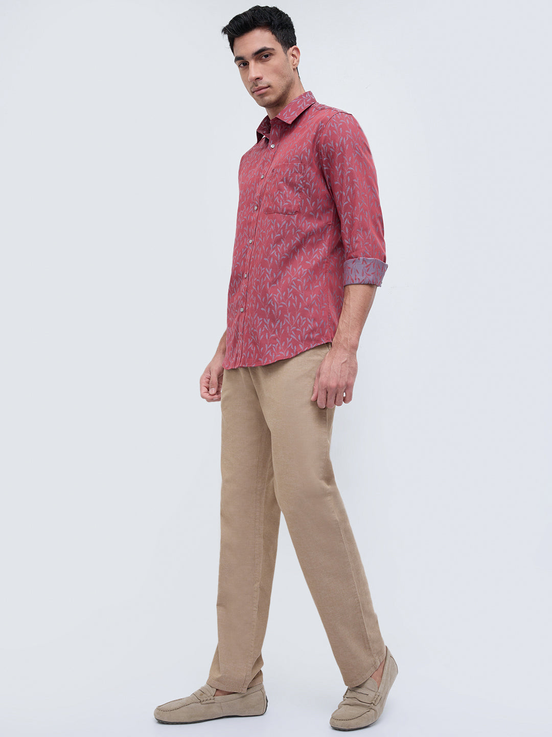 Raymond Red Casual Shirt