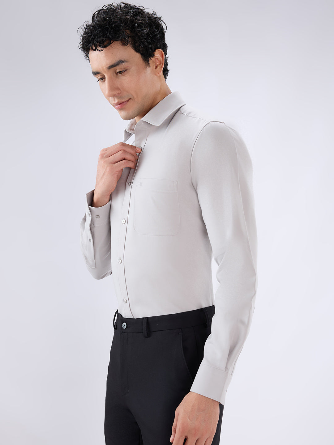 Raymond Grey Casual Shirt