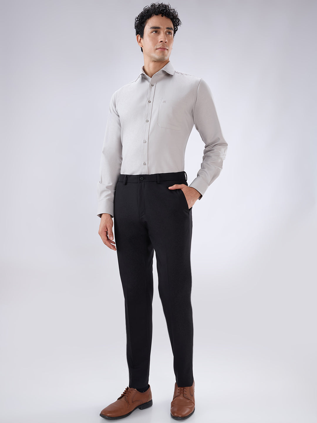 Raymond Grey Casual Shirt