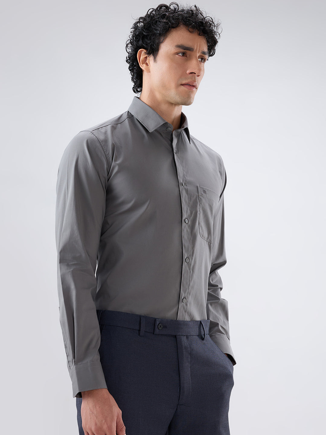 Raymond Grey Casual Shirt