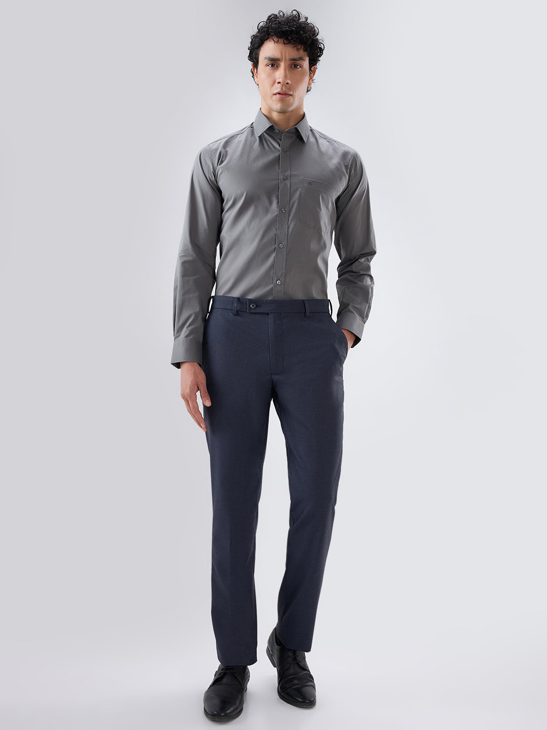 Raymond Grey Casual Shirt