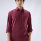 Raymond Red Casual Shirt