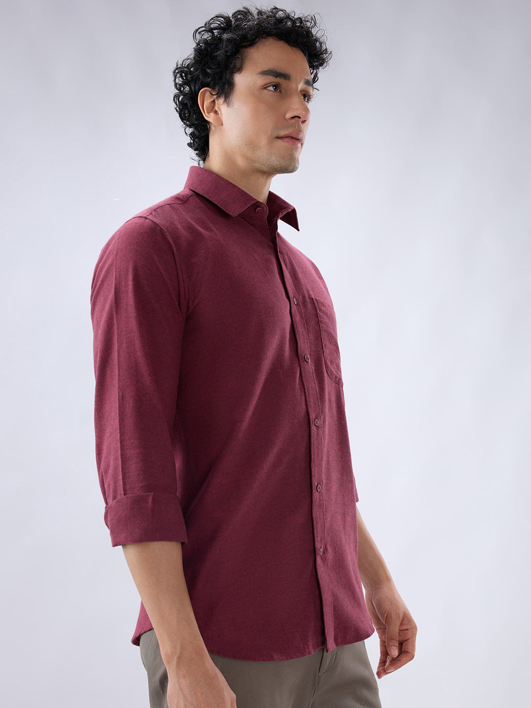 Raymond Red Casual Shirt