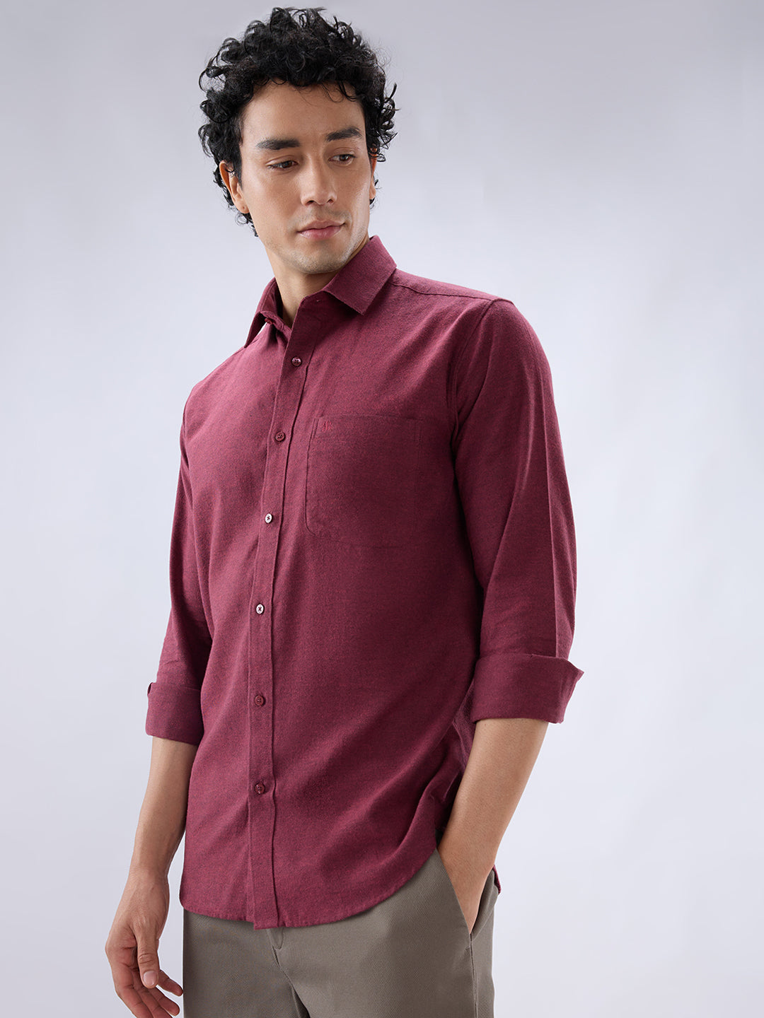 Raymond Red Casual Shirt