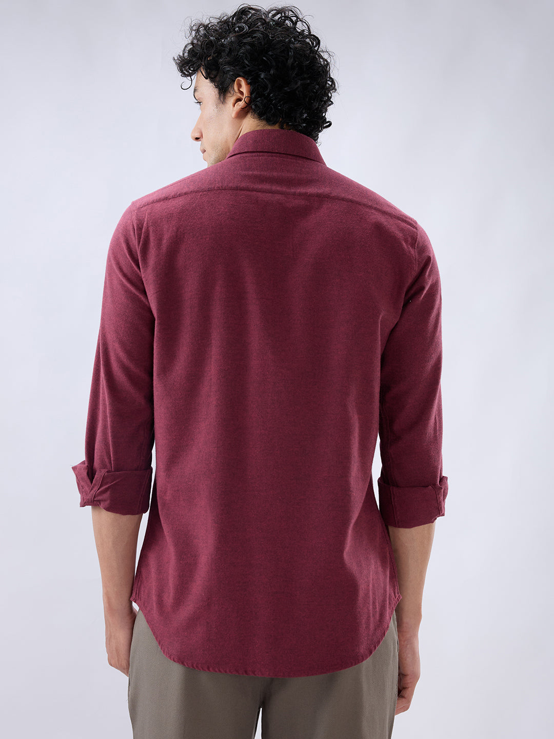 Raymond Red Casual Shirt