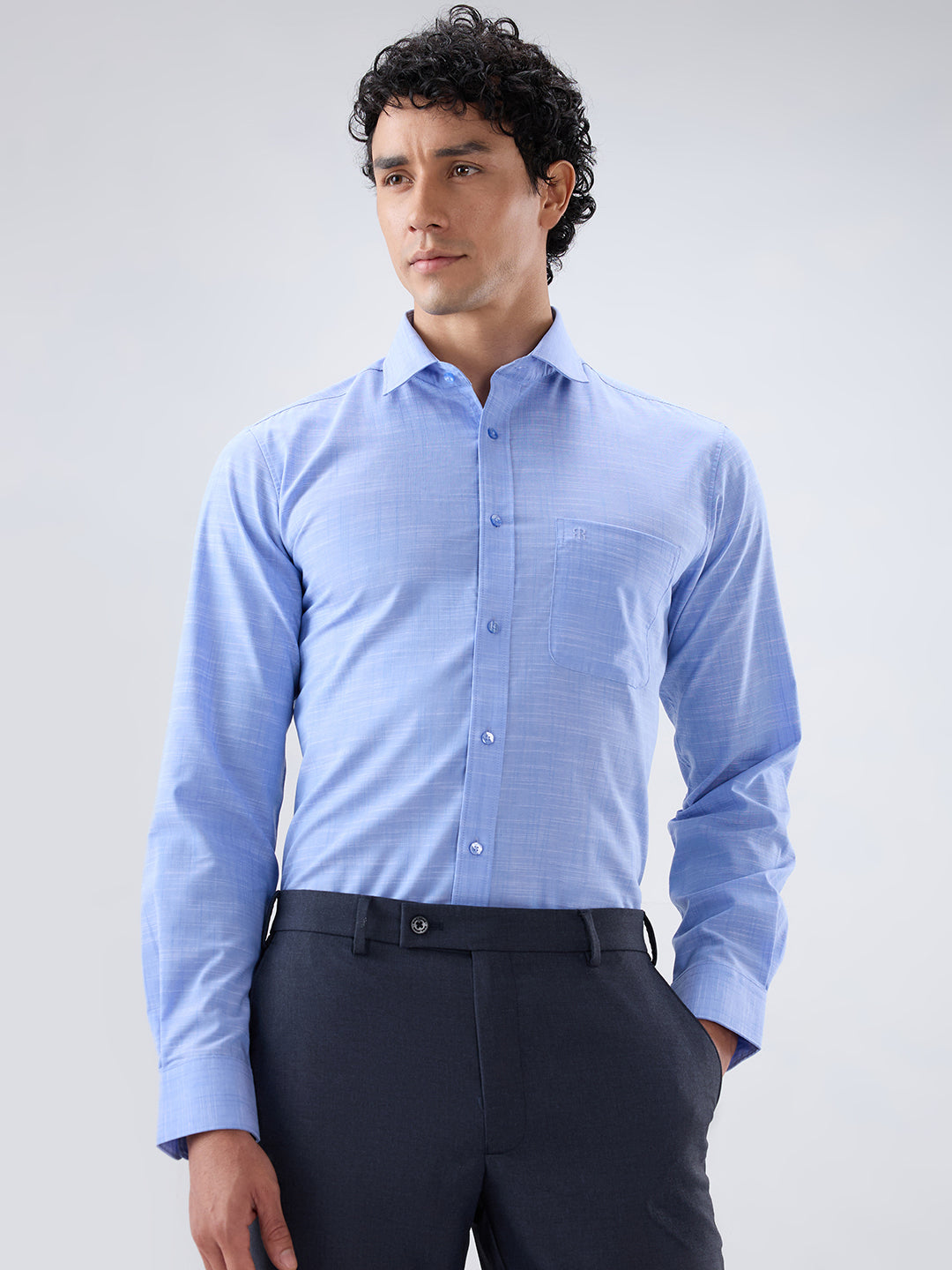 Raymond Blue Casual Shirt