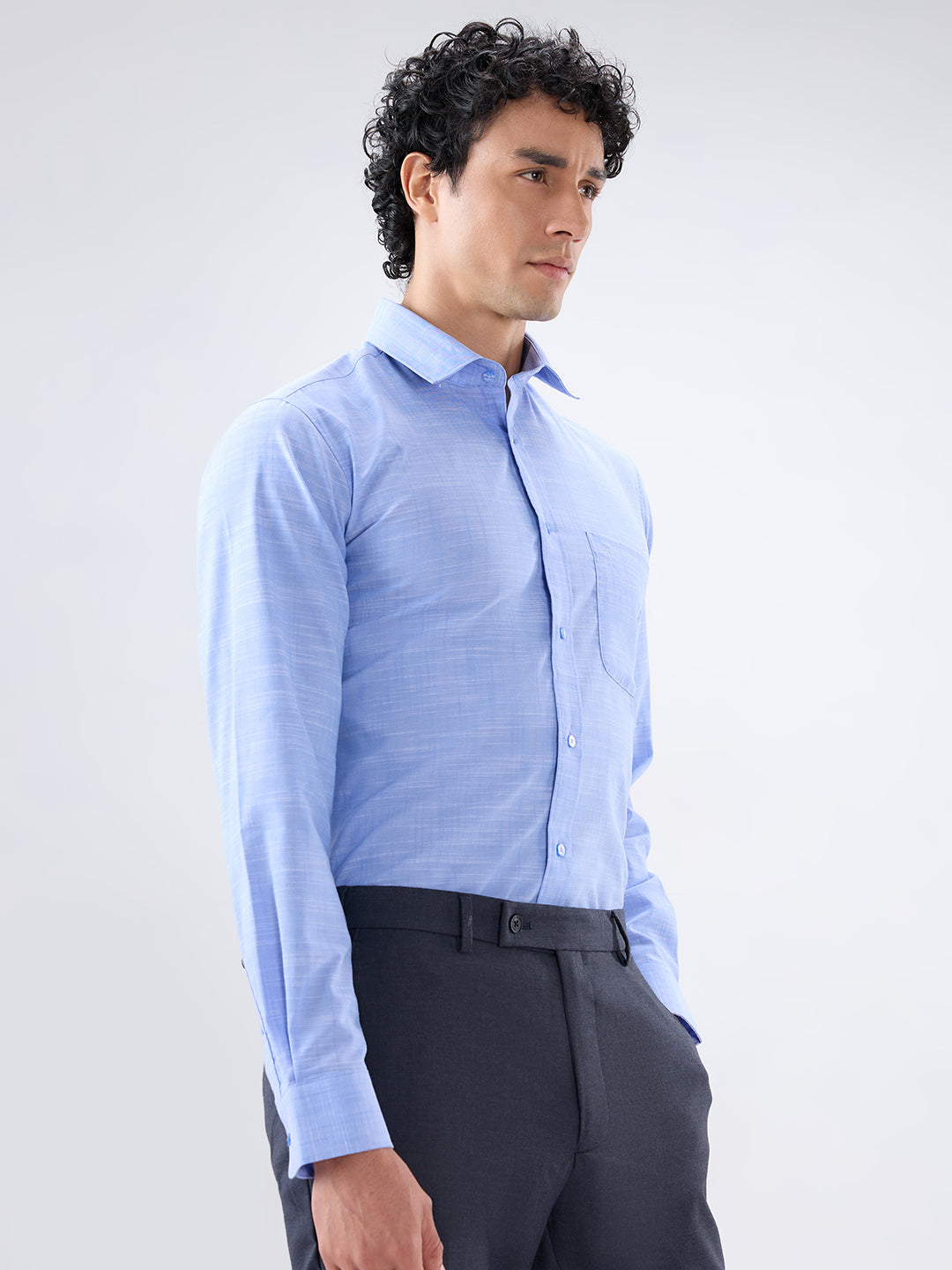 Raymond Blue Casual Shirt