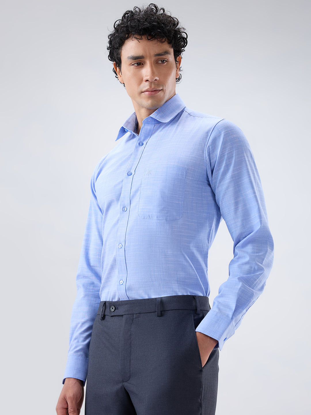 Raymond Blue Casual Shirt