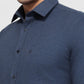 Raymond Men Blue Slim Fit Solid Casual Shirt