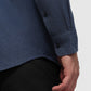 Raymond Men Blue Slim Fit Solid Casual Shirt