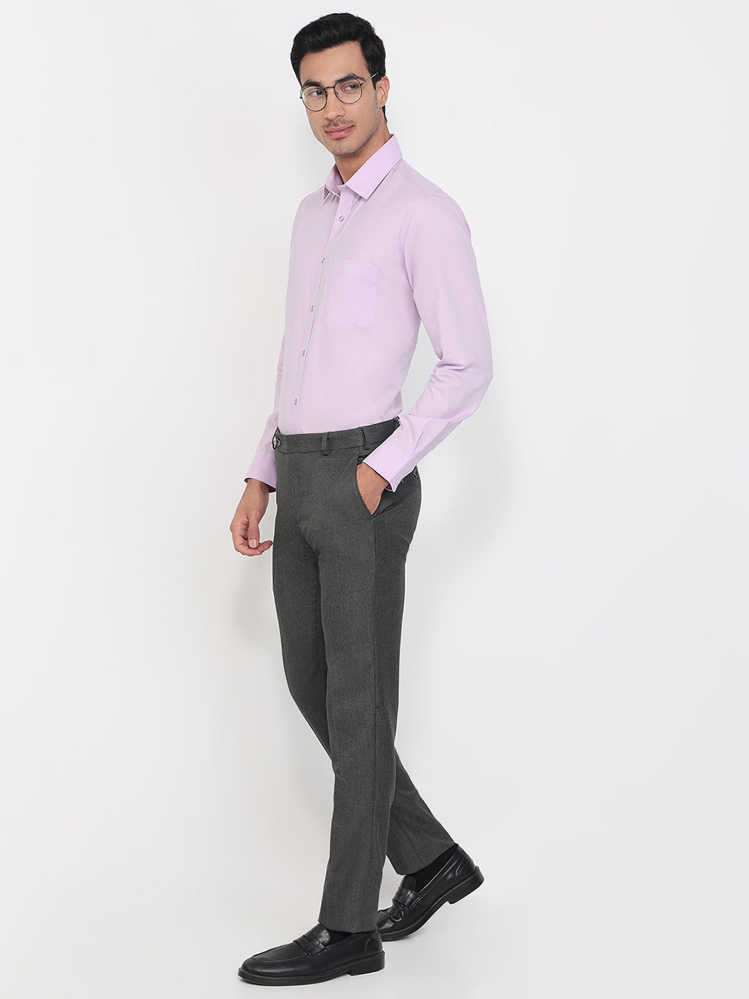 Raymond Violet Casual Shirt