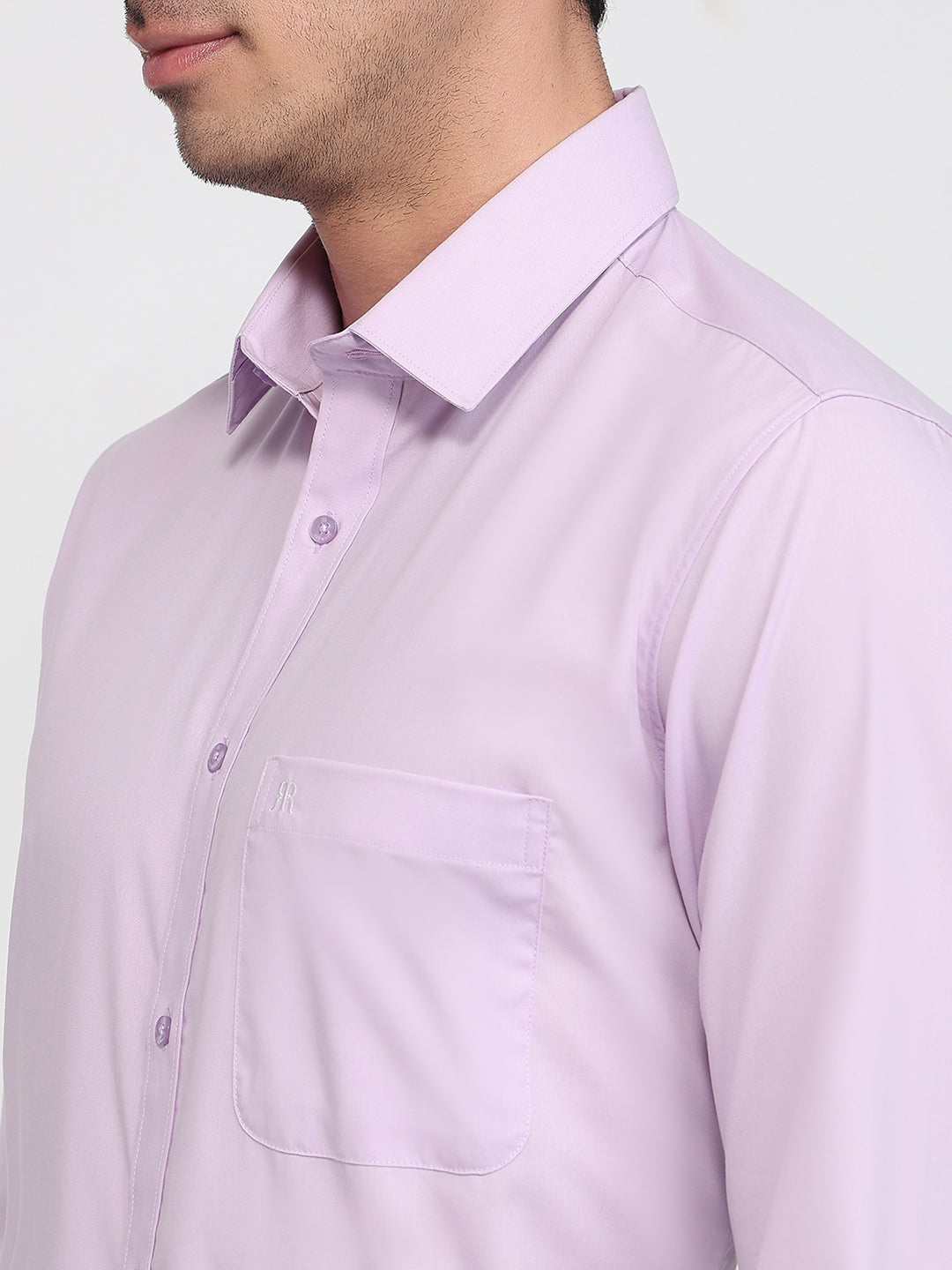 Raymond Men Violet Slim Fit Solid Casual Shirt