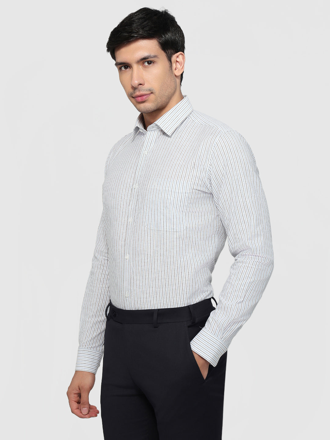 Raymond White Casual Shirt